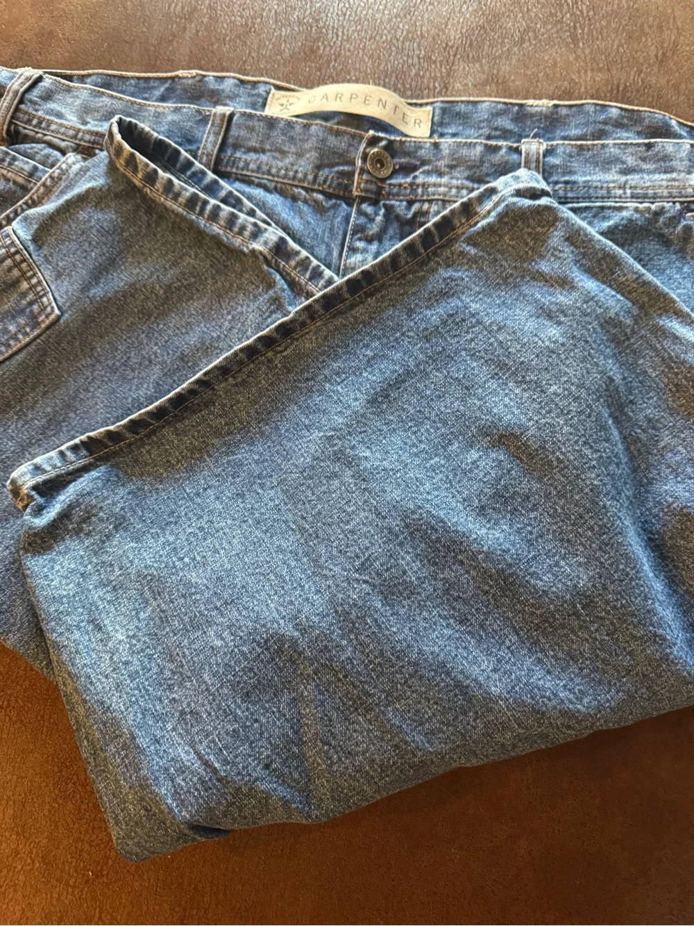 Men's Arizona Denim Carpenter Shorts in Blue Waist 48-Like New!